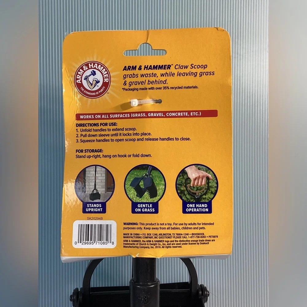 Arm & Hammer Claw Scoop with Extending Handle
